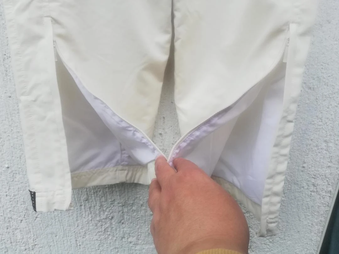 Elastische broek met koord Uniseks (Heren/Dames) joggingstijl Ecru T.S (1 vlek) – photo 10
